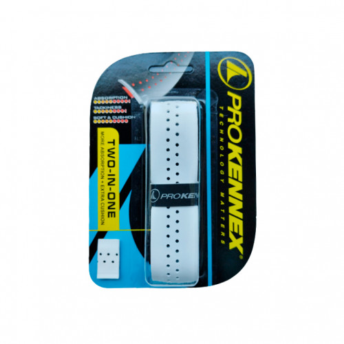 Ручка для тенісної ракетки ProKennex Two-In-One Grip 1 шт 25x1100x2,05 Білий (AYGP1706-W) - фото 1